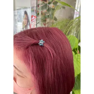 ミディアム カラー ピンクカラー🎀/ ミルクティー🍼花音のヘアスタイル