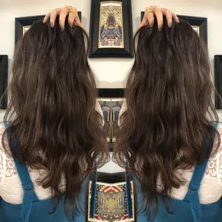 ロング カラー M IIのヘアスタイル