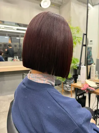 ショート 髪質改善/美髪矯正/ 小顔ボブNANAのヘアスタイル