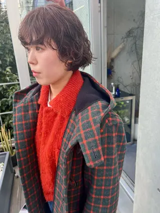 ショート カラー パーマ sakoda shunkiのヘアスタイル