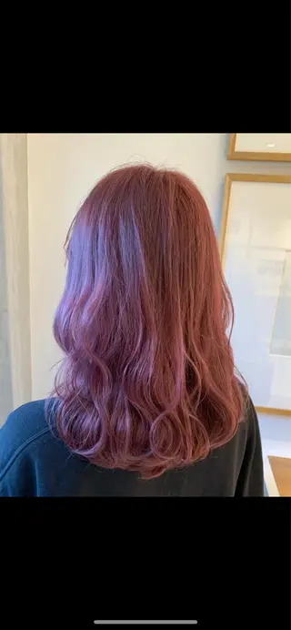 セミロング カラー ナチュラル/韓国💎 haruka 💎のヘアスタイル