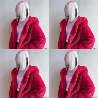 ミディアム カラー 💜ハイトーン💛 マジカルかいちゃんのヘアスタイル