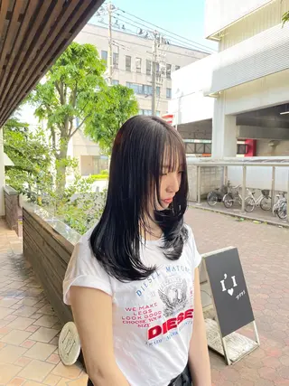 セミロング カラー パリピ師🐉 Mashuのヘアスタイル