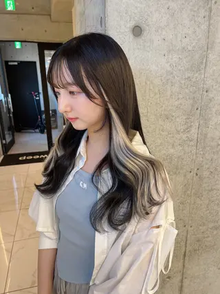 セミロング りおな/エクステ /ミルクティーカラーのヘアスタイル