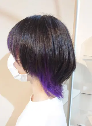 ミディアム カラー iss所属・メンズ/パーマ特化 /波巻き/林洋平のヘアスタイル