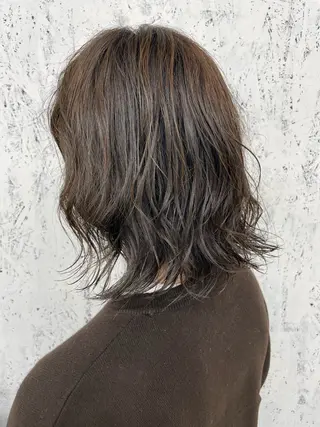 ミディアム ショート/レイヤー/ ツヤ髪/なかちゃんのヘアスタイル