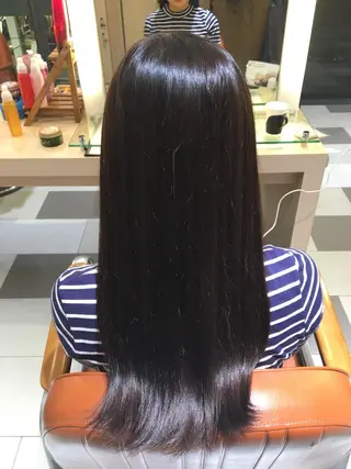 セミロング カラー ぱつっとボブ/ 小野あかねのその他イメージ