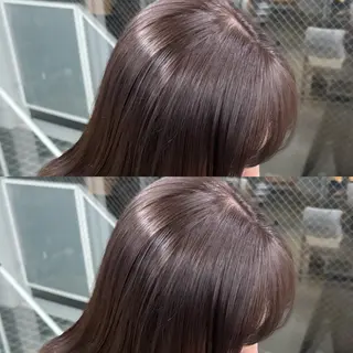ミディアム カラー nude所属・𝐀𝐦𝐞𝐫𝐢 /透明感カラーのヘアスタイル