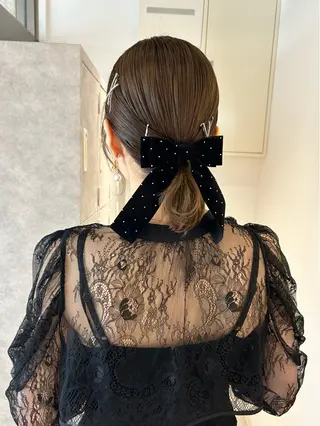 ショート ヘアアレンジ Nana/透けカラー ×似合わせカットのヘアスタイル