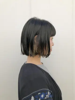 ショート カラー ノグチ ユウキ/ボブのヘアスタイル