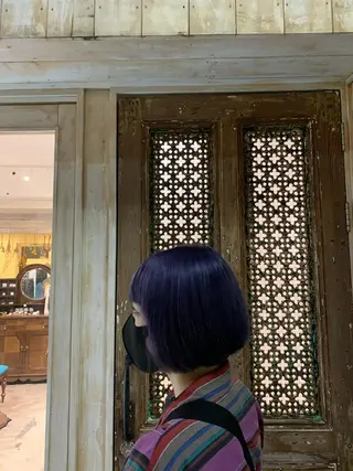 ミディアム カラー パーマ ヘアアレンジ メンズ ネイル Sia中野新橋 『JUNYA』のヘアスタイル