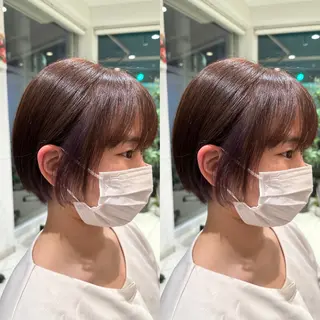 ショート 盛れる韓国ヘア♡ 🌻鈴木花🌈のヘアスタイル