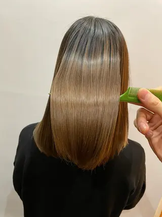 ミディアム カラー パーマ ヘアアレンジ メンズ キッズ ネイル マツエク・マツパ アイブロウ 高山🐬髪質改善 池袋で縮毛矯正のヘアスタイル