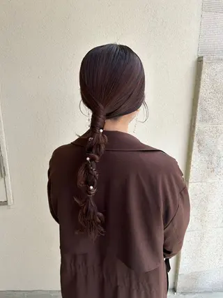 ロング ヘアアレンジ BRUNTJET所属・MAEDA MADOKAのヘアスタイル