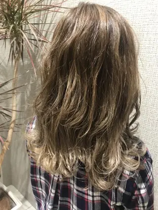 ロング カラー レイヤー/髪質改善/ ブリーチ/コタケのヘアスタイル