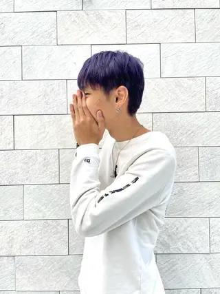 ショート メンズ apollo 横浜所属・横浜🦋ハイトーン 🫐シャドウルーツのヘアスタイル