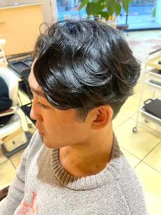 ショート パーマ メンズ メンズパーマ特化 外山　健太のヘアスタイル