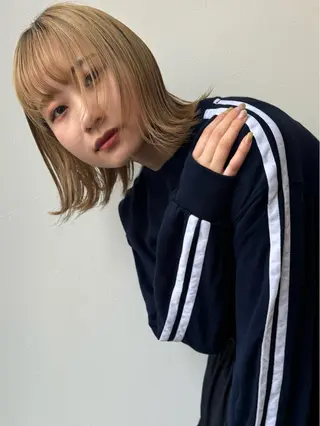 ミディアム 浅津 菜月のヘアスタイル