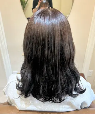 セミロング FILM by lucia所属・MIKU カットモデル募集のヘアスタイル