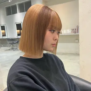 ショート 名古屋/落ちる黒 黒染め落としのヘアスタイル