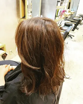 セミロング 上村 颯のヘアスタイル