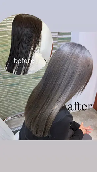 ロング イナイ ハルカのヘアスタイル