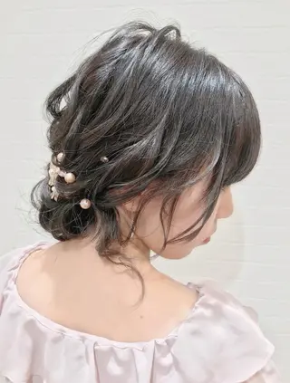 セミロング ヘアアレンジ GRANLUSSO 〜グランルッソ駅前店所属・木口 嘉美のヘアスタイル