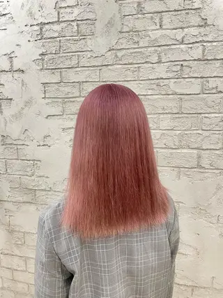 ミディアム 🎀韓国系ハイトーン カラーYoko🎀のヘアスタイル