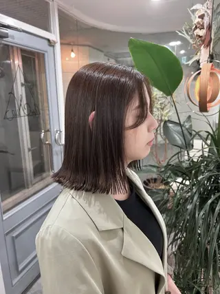 ミディアム 藤森結子/韓国ヘア/ パーソナルカラー診断のヘアスタイル