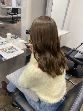 ミディアム カラー MIREI /韓国風 ショート/大阪美容室のヘアスタイル