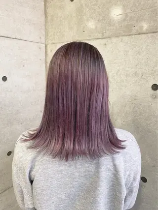 セミロング カラー RINKA🎀 韓国風ボブのヘアスタイル