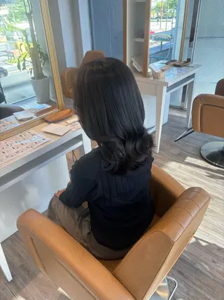 セミロング カラー yui🥀/ボブ /ブリーチなしカラーのヘアスタイル