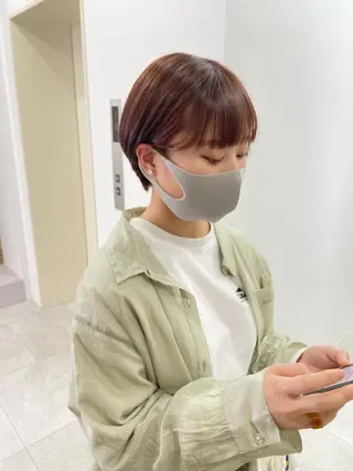 ショート カラー 飯塚 青空のヘアスタイル