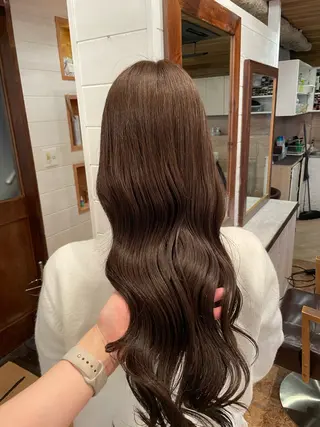 ロング カラー ボブ/縮毛矯正/レイ ヤー♡Natsukiのヘアスタイル