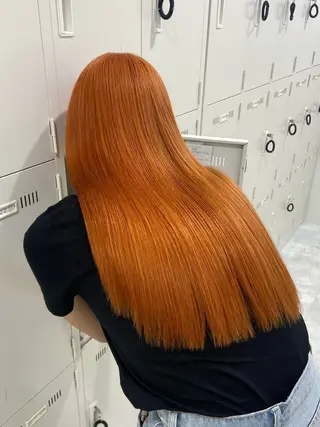 ロング カラー トレンド暖色ヘア🍒 miu🍒のヘアスタイル