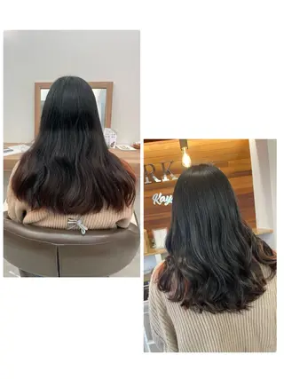 ロング カラー no4ナチュラル戸祭所属・山越 美裕樹のヘアスタイル