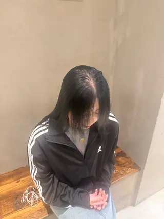 ロング 渋谷/切りっぱなし レイヤー/ブリーチのヘアスタイル