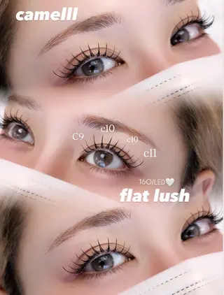 マツエク・マツパ 【那覇/束感まつ毛 /LED】ｷｬﾒﾙのマツエク・マツパデザイン