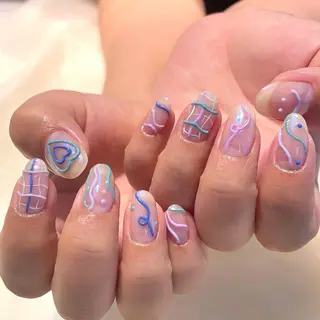 ネイル 新井 ひなののネイルデザイン