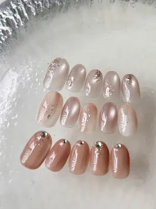 ネイル Ray. ちゅるん系ニュアンスのネイルデザイン