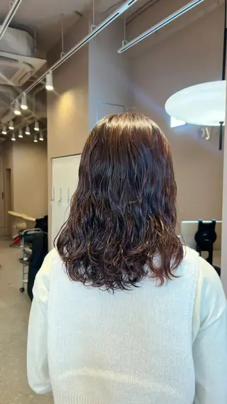 ミディアム カラー Lelie by artina所属・💚 AKI 💚のヘアスタイル