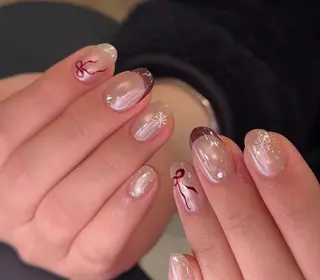 ネイル By moonネイル 🌷ワンホン/韓国風のネイルデザイン