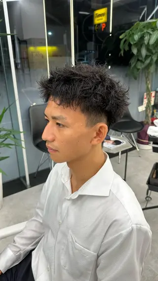 ショート パーマ メンズ パーマ職人 渡邊　優雅のヘアスタイル