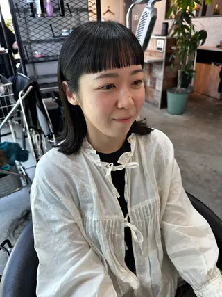 ミディアム SOURCE hair space所属・林 南美のヘアスタイル