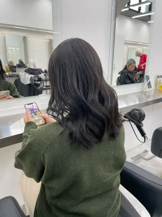 ロング カラー 中韓レイヤー/ ブラウン🤎はやとのヘアスタイル