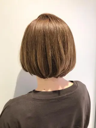 ミディアム カラー パーマ 髪質改善/縮毛矯正/ ボブ/店長/槌矢圭悟のヘアスタイル