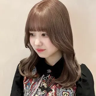 ミディアム カラー レイヤー/艶カラー/ Natsuho💞のヘアスタイル
