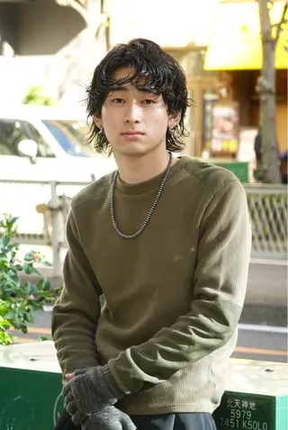 ミディアム パーマ メンズ メンズカット/パーマ /ユアサシュンスケのヘアスタイル