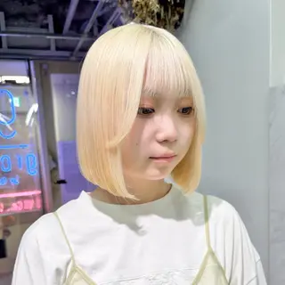 カラー 渋谷🎨エクステ× ブリーチ特化🎨レンのヘアスタイル