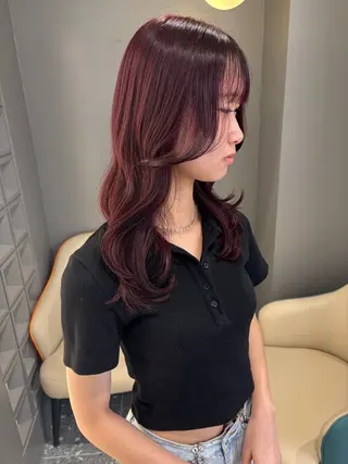 ロング カラー 🫧 栄ハイトーン Yasuyo🫧のヘアスタイル